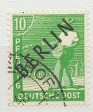 [BERLIN in Black Overprint on "Allied Occupation Zone" Stamps, type A3]