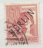[BERLIN in Black Overprint on "Allied Occupation Zone" Stamps, type A10]