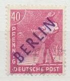 [BERLIN in Black Overprint on "Allied Occupation Zone" Stamps, type A11]