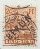 [BERLIN in Black Overprint on "Allied Occupation Zone" Stamps, type A8]
