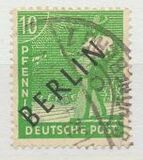 [BERLIN in Black Overprint on "Allied Occupation Zone" Stamps, type A3]