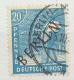 [BERLIN in Black Overprint on "Allied Occupation Zone" Stamps, type A7]