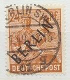 [BERLIN in Black Overprint on "Allied Occupation Zone" Stamps, type A8]