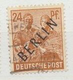 [BERLIN in Black Overprint on "Allied Occupation Zone" Stamps, type A8]