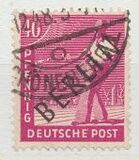 [BERLIN in Black Overprint on "Allied Occupation Zone" Stamps, type A11]