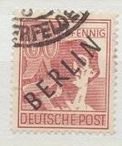 [BERLIN in Black Overprint on "Allied Occupation Zone" Stamps, type A13]