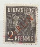[BERLIN in Red Overprint on "Allied Occupation Zone" Stamps, type B]