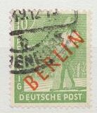 [BERLIN in Red Overprint on "Allied Occupation Zone" Stamps, type B3]