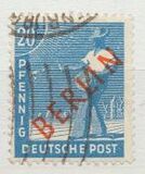 [BERLIN in Red Overprint on "Allied Occupation Zone" Stamps, type B5]