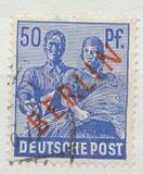 [BERLIN in Red Overprint on "Allied Occupation Zone" Stamps, type B9]