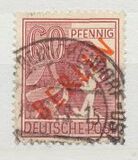 [BERLIN in Red Overprint on "Allied Occupation Zone" Stamps, type B10]