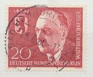 [In Memorial of Walther Schreiber(1884-1958) - Mayor of Berlin 1953-1954, Tüüp DF]