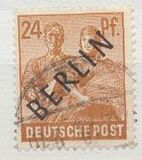 [BERLIN in Black Overprint on "Allied Occupation Zone" Stamps, type A8]