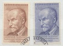 [The 10th Anniversary of the Death of J. Gregor Tajovsky (Writer), type CF]