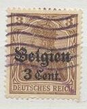 [German Empire Postage Stamps Surcharged "Fr. and C." or "Centimes" & Overprinted "Belgien", tip A]