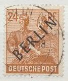 [BERLIN in Black Overprint on "Allied Occupation Zone" Stamps, type A8]