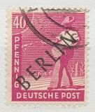 [BERLIN in Black Overprint on "Allied Occupation Zone" Stamps, type A11]