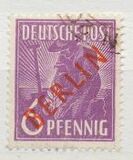 [BERLIN in Red Overprint on "Allied Occupation Zone" Stamps, סוג B1]