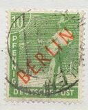[BERLIN in Red Overprint on "Allied Occupation Zone" Stamps, סוג B3]