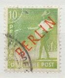 [BERLIN in Red Overprint on "Allied Occupation Zone" Stamps, סוג B3]