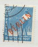 [BERLIN in Red Overprint on "Allied Occupation Zone" Stamps, סוג B5]