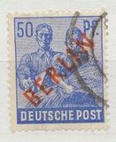 [BERLIN in Red Overprint on "Allied Occupation Zone" Stamps, סוג B9]