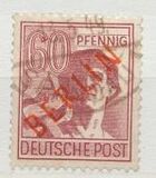 [BERLIN in Red Overprint on "Allied Occupation Zone" Stamps, סוג B10]