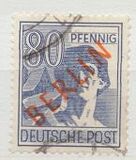 [BERLIN in Red Overprint on "Allied Occupation Zone" Stamps, סוג B11]