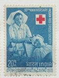 [The 50th Anniversary of Indian Red Cross, type LU]
