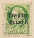 [King Ludwig III Overprinted "Freistaat Bayern", type P1]