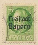 [King Ludwig III Overprinted "Freistaat Bayern", type P1]