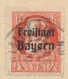 [King Ludwig III Overprinted "Freistaat Bayern", type P4]