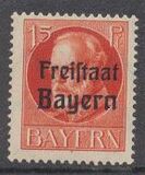 [King Ludwig III Overprinted "Freistaat Bayern", type P4]