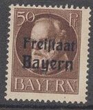 [King Ludwig III Overprinted "Freistaat Bayern", type P9]