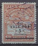 [Airmail - Airplane and Map Stamps of 1932 Overprinted "1937 - VALE POR" and Surcharged New Value, тип EL1]