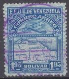 [Airmail - Airplane and Map on Winchester Security Paper, тип EO]