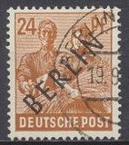 [BERLIN in Black Overprint on "Allied Occupation Zone" Stamps, type A8]