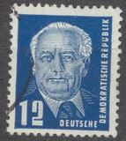 [President Wilhelm Pieck - New Watermark, type I3]