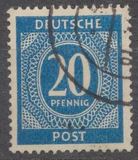 [1a edizione del Consiglio di controllo alleato - A Berlino e nella zona sovietica valido fino al 1948-07-31 - Filigrana: DEUTSCHE POST multipla, discendente , Scrivi A13]