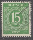 [1a edizione del Consiglio di controllo alleato - A Berlino e nella zona sovietica valido fino al 1948-07-31 - Filigrana: DEUTSCHE POST multipla, discendente , Scrivi A11]