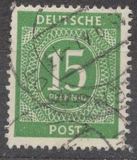 [1a edizione del Consiglio di controllo alleato - A Berlino e nella zona sovietica valido fino al 1948-07-31 - Filigrana: DEUTSCHE POST multipla, discendente , Scrivi A11]