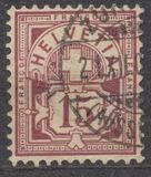 [Helvetia - Cross & Shield - Fiber Paper, प्रकार L7]