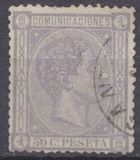 [King Alfonso XII - Blue Framed Numbers on Backside, 1-100 on each sheet, type AN6]
