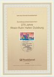[The 275th Anniversary of the Rhein-Ruhr Habour in Duisburg, type AYD]