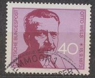 [The 100th Anniversary of the Birth of Otto Wels, Social Democrat, type UY]