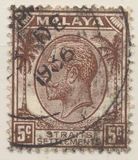 [Jorge V. Inscripción: MALAYA - STRAITS SETTLEMENTS, tipo AX3]