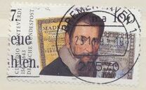 [The 350th Anniversary of the Death of Claudio Monteverdi, Composer, type BDV]