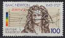 [350° Anniversario della nascita di Sir Isaac Newton - Stampatore: Bundesdruckerei, Scrivi BBO]