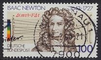 [350° Anniversario della nascita di Sir Isaac Newton - Stampatore: Bundesdruckerei, Scrivi BBO]