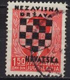[Yugoslavia Postage Stamps Overprinted in Black - King Peter II, type B3]